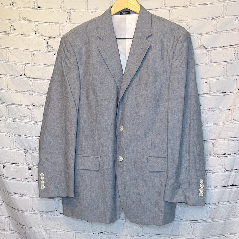 Saddlebred Light Blue Suit Sports Coat Size 42 Short Excellent Used Condition